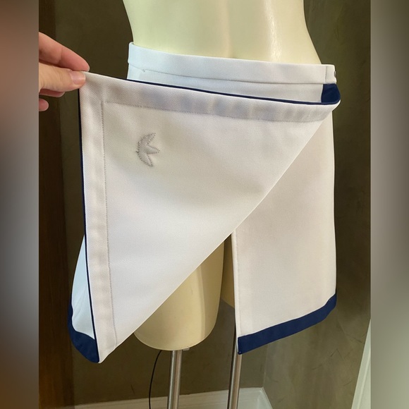 ADIDAS Tennis MINI Wrap SKIRT real VINTAGE 80's 90's Women’s size 12 - Picture 12 of 16